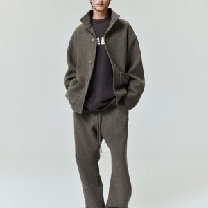Double Face Wool Cashmere Flared Pants