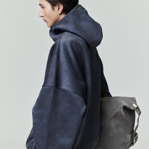 Suede Fleece Modern Hoodie