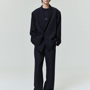 Wool Ripstop Casual Flat Front Pant