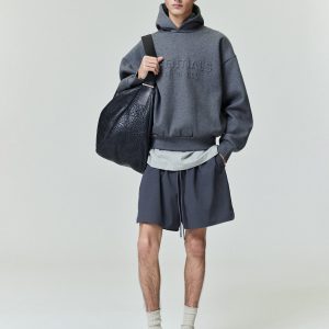 Embossed Essentials 90s Fit Hoodie