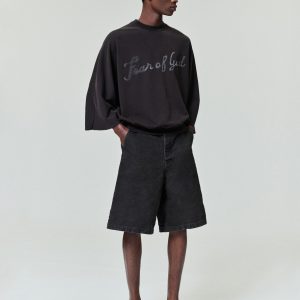 Washed Canvas Utility Shorts