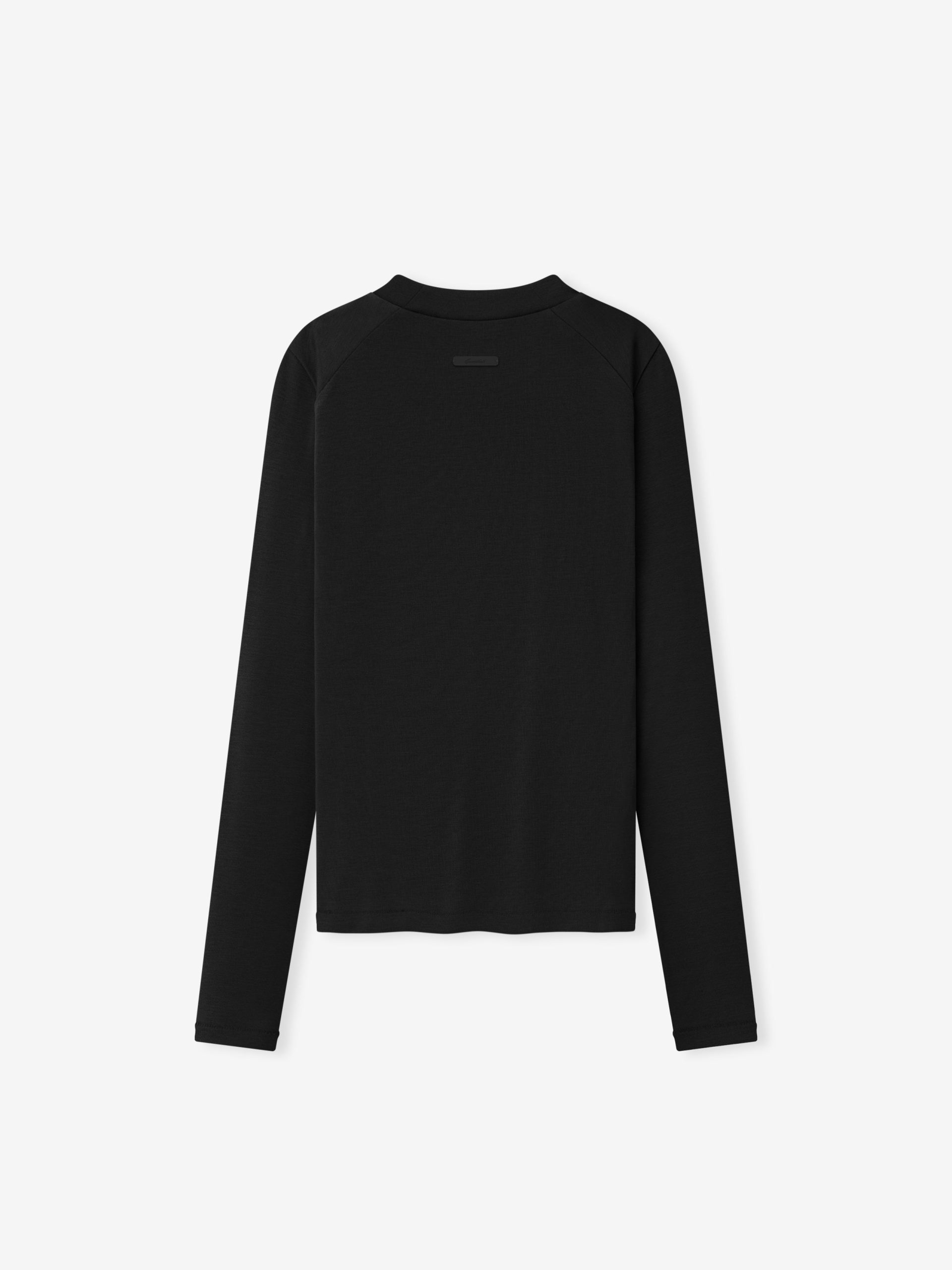 Womens Rib Fitted Long Sleeve Tee - Image 2