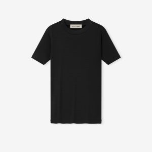 Womens Rib Fitted Short Sleeve Tee