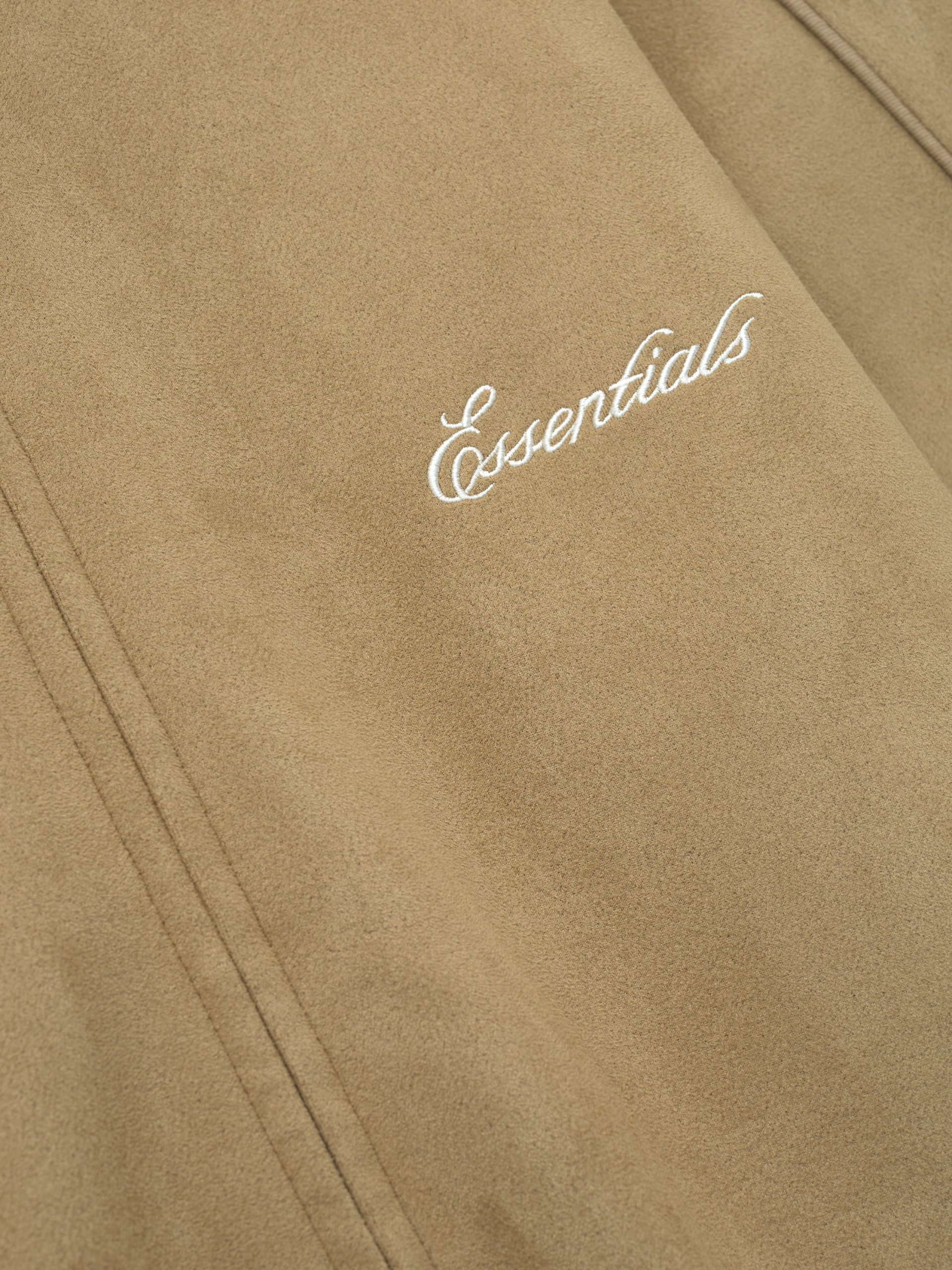 Womens Suede Fleece Signature Vintage Track Jacket - Image 4
