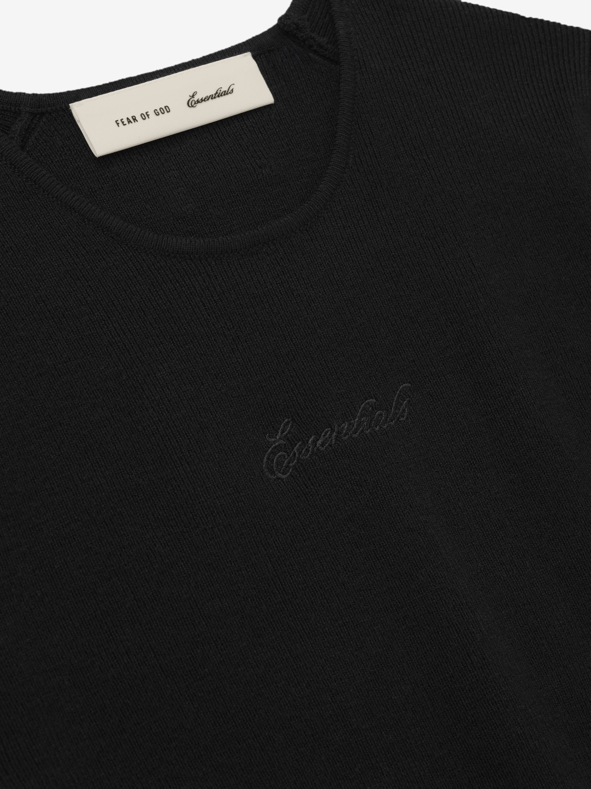 Womens Signature Rib Knit Fitted Short Sleeve Tee - Image 3