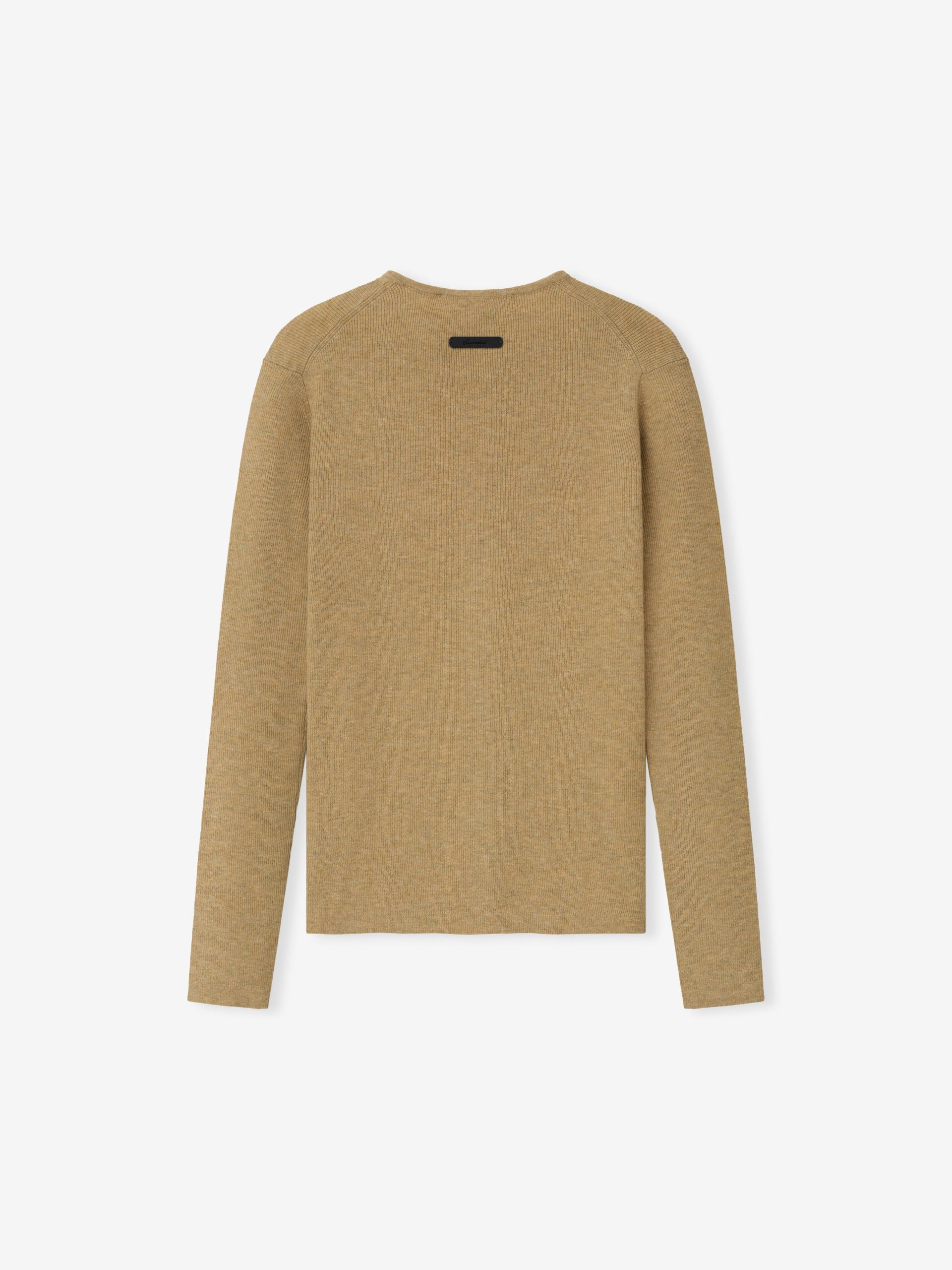 Womens Signature Rib Knit Fitted Long Sleeve Zip Up Tee - Image 2