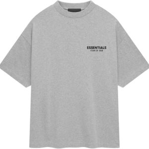 Fear of God Essentials Jersey Crewneck T-Shirt Light Heather Gray