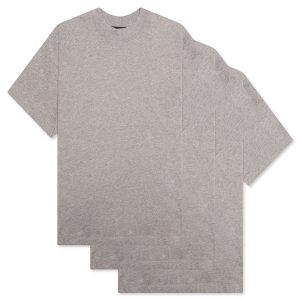 3 Pack Essential Tee - Heather Gray