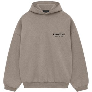 Fear of God Essentials Fleece Hoodie (FW24) Heather Gray