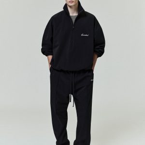 Sporty Nylon Half Zip