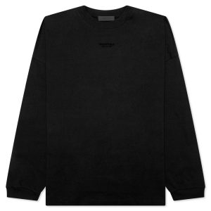 Essentials L/S Tee - Jet Black