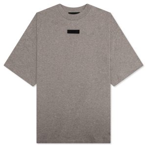 Essentials S/S Tee - Heather Grey