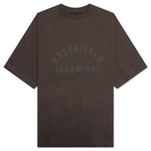 Essentials Heavy S/S Tee - Heather Wood