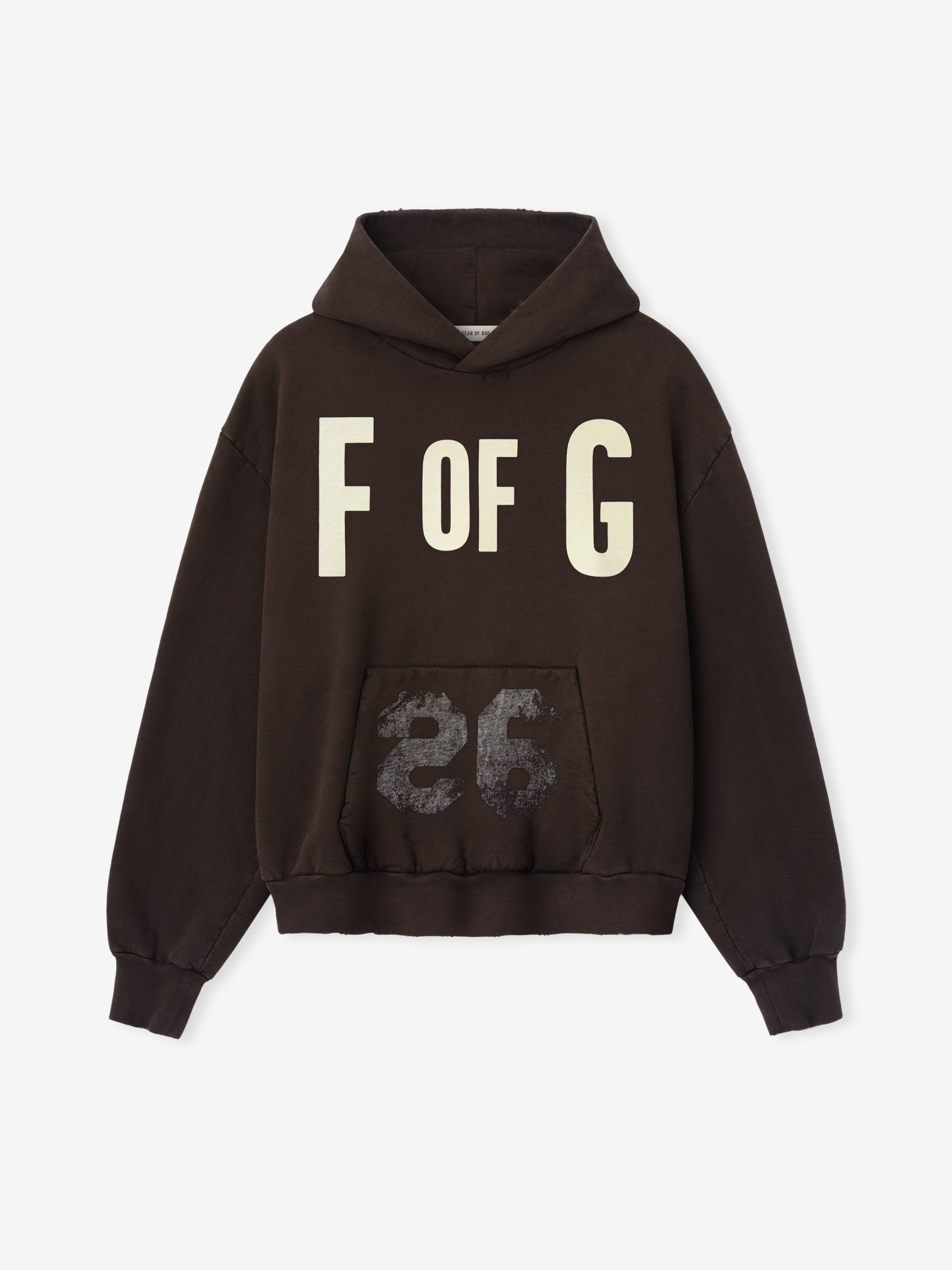 F Of G Classic Half Raglan Hoodie W/ Pocket - Image 4