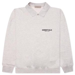 Core L/S Polo - Light Oatmeal