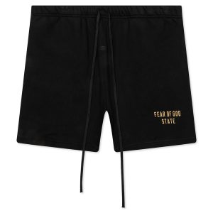 Fleece Soccer Short - Black