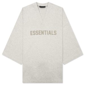 Football Tee - Light Heather Grey