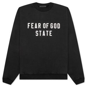 Heavy Fleece Crewneck - Black