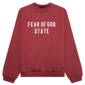 Heavy Fleece Crewneck - Crimson