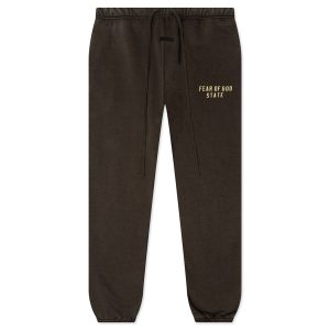 Heavy Fleece Essential Sweatpant - Brown