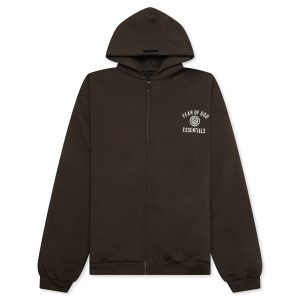 Heavy Fleece Fullzip Hoodie - Brown