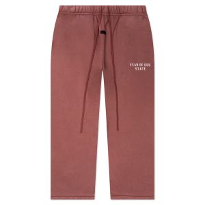 Heavy Fleece Relaxed Sweatpant - Crimson