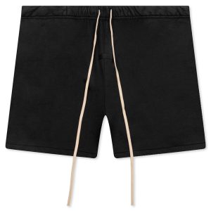 Heavy Fleece Soccer Short - Black