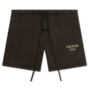 Heavy Fleece Soccer Short - Brown
