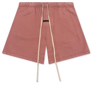 Heavy Fleece Soccer Short - Crimson