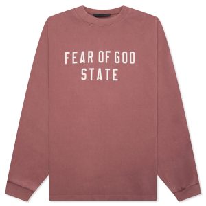 Heavy L/S Tee - Crimson