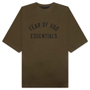 Jersey Crewneck Tee - Olive