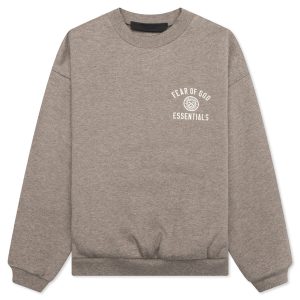 Kid's Fleece Crewneck - Heather Gray