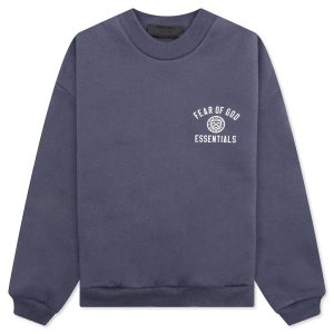Kid's Fleece Crewneck - Marine