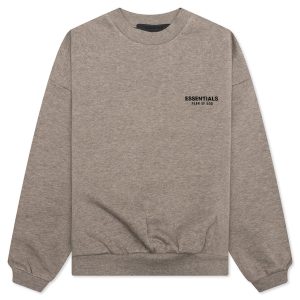 Kid's Fleece Crewneck - Heather Gray