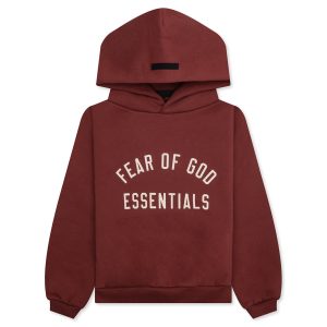 Kid's Fleece Hoodie - Crimson