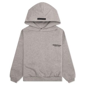 Kid's Fleece Hoodie - Heather Gray