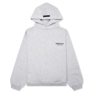 Kid's Fleece Hoodie - Light Heather Gray
