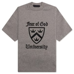 Kid's Heavy Crewneck Tee - Heather Gray
