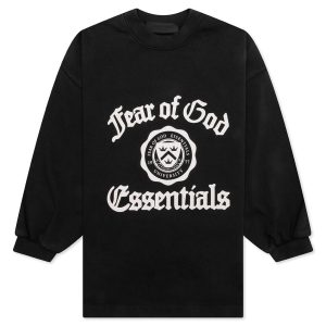 Kid's Heavy Long Sleeve Tee - Black