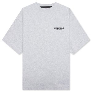 Kid's Jersey Crewneck Tee - Light Heather Gray