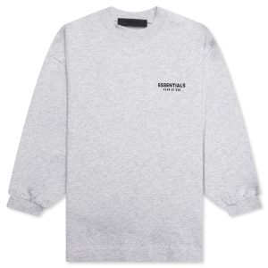 Kid's Jersey Long Sleeve Tee - Light Heather Gray