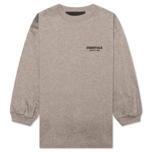 Kid's Jersey Long Sleeve Tee - Heather Gray