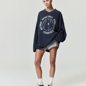 NBA X Barkley Hendricks Long Sleeve V-Neck Tee