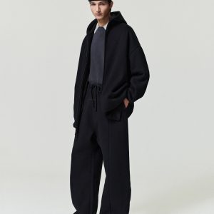 Cotton Canvas Pleat Front Pant