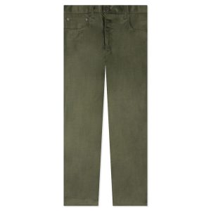 Textured Nylon 5-Pocket Pant - Military