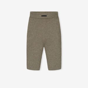 Womens Waffle Knit Biker Short